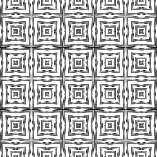 Patrón Exótico Sin Costuras Fondo Caleidoscopio Simétrico Negro Textil Listo —  Fotos de Stock