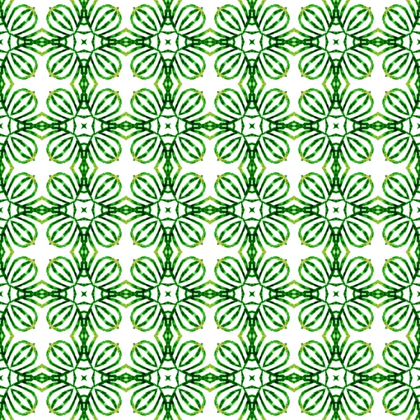 유행하는 유기농 녹색의 아름다운 디자인 유기적 타일이야 인쇄를 매혹시키고 수영복을 — 스톡 사진