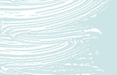 Grunge dokusu. Üzücü mavi iz. İlginç bir geçmiş. Gürültü iğrenç grunge dokusu. Unutulmaz sanatsal yüzey. Vektör illüstrasyonu.