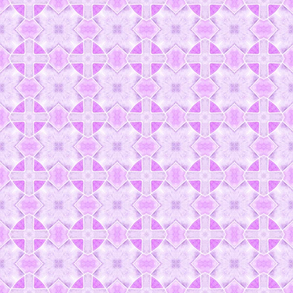 Акварельный Медальон Бесшовная Граница Фиолетовый Тонкий Шикарный Летний Дизайн Текстиль — стоковое фото