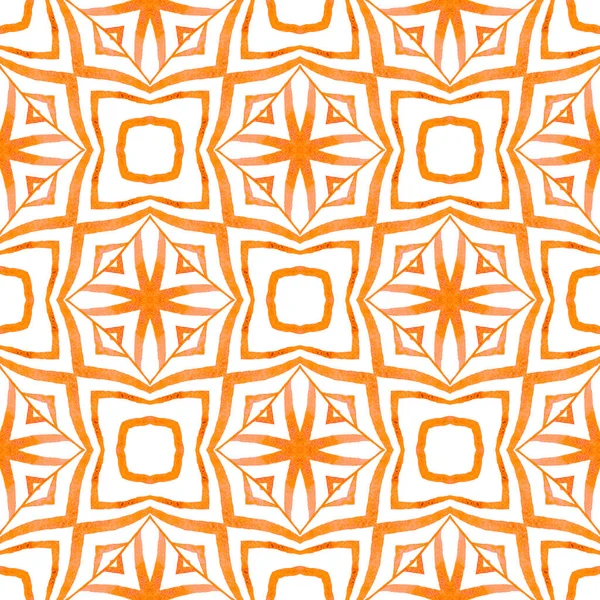 Textile Ready Flawless Print Swimwear Fabric Wallpaper Wrapping Orange Classic — Stock Photo, Image