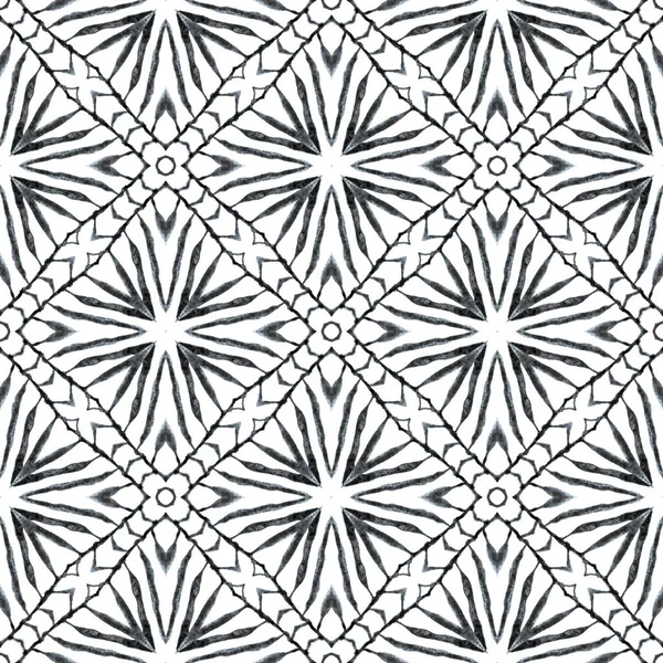 Textilní Hotový Ohromující Potisk Plavky Tapety Obaly Černobílé Nádherné Boho — Stock fotografie