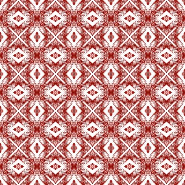 Proužkovaný Ručně Kreslený Vzor Maroon Symetrické Kaleidoskop Pozadí Opakující Ručně — Stock fotografie