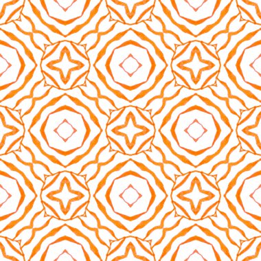 Oryantal arabesk el çizimi sınır. Turuncu büyüleyici boho şık yaz tasarımı. El yapımı Arabesk tasarımı. Tekstil hazır değerli baskı, mayo kumaş, duvar kağıdı, ambalaj..