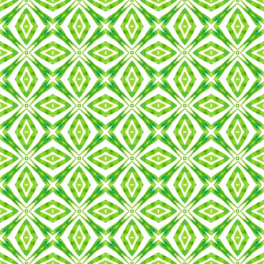 Yaz, egzotik, pürüzsüz sınır. Yeşil şık boho şık yaz tasarımı. Tekstil hazır havalı baskı, mayo kumaş, duvar kağıdı, ambalaj. Egzotik, pürüzsüz desen.