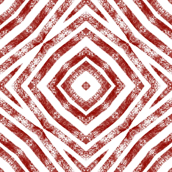 Wzór Pasków Teksturowanych Wino Czerwone Symetryczne Tło Kalejdoskopu Tekstylia Gotowe — Zdjęcie stockowe