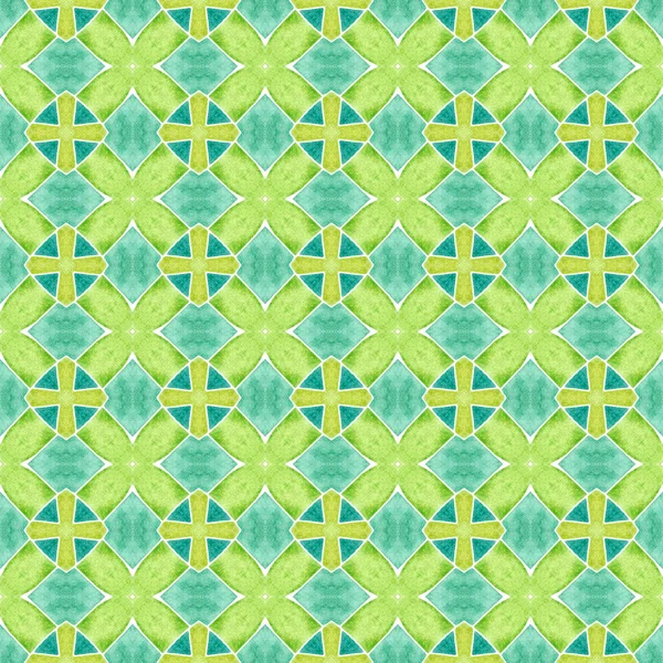 Текстильная Готовая Симметричная Печать Ткань Купания Обои Обертка Green Terrific — стоковое фото