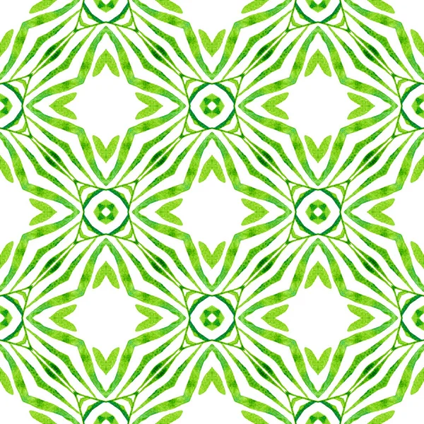 Textile Ready Tempting Print Swimwear Fabric Wallpaper Wrapping Green Fantastic — Stock Photo, Image