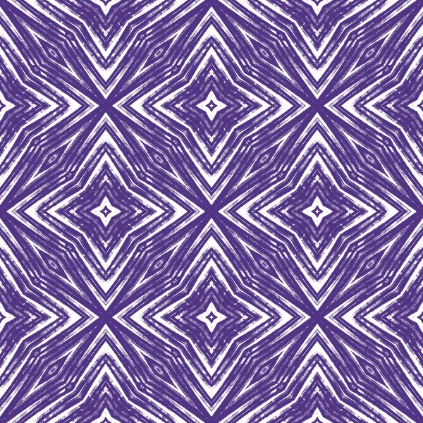Textured stripes pattern. Purple symmetrical kaleidoscope background. Trendy textured stripes design. Textile ready pleasant print, swimwear fabric, wallpaper, wrapping.