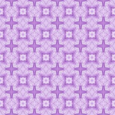 Tekstil hazır çekici baskı, mayo kumaş, duvar kağıdı, ambalaj. Mor büyüleyici boho şık yaz tasarımı. El çizimi yeşil mozaik pürüzsüz sınır. Mozaik pürüzsüz desen.