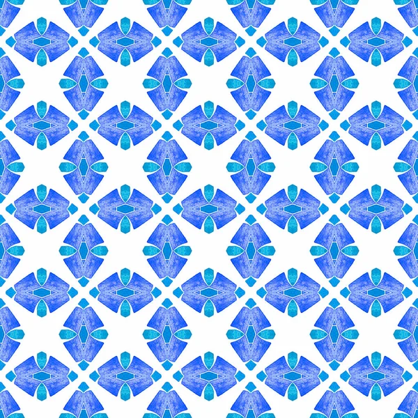 Tekstylia Gotowe Wspaniały Nadruk Tkaniny Stroje Kąpielowe Tapety Opakowanie Niebieski — Zdjęcie stockowe