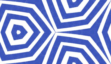 Dokulu çizgili desen. İndigo simetrik kaleydoskop arka planı. Tekstil hazır güzel baskı, mayo kumaş, duvar kağıdı, ambalaj. Moda desenli çizgiler tasarımı.