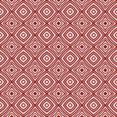 Çizgili el çizimi desen. Kestane rengi simetrik kaleydoskop. Çizgili elle çizilmiş fayans tekrarlanıyor. Tekstil hazır görkemli baskı, mayo kumaş, duvar kağıdı, ambalaj..