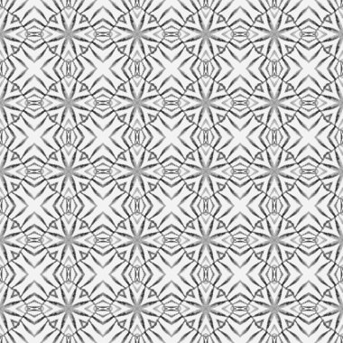 Sembol suluboya deseni. Siyah ve beyaz güzel boho şık yaz tasarımı. Yeşil geometrik sembolün suluboya sınırı. Tekstil hazır hatırlanabilir baskı, mayo kumaş, duvar kağıdı, ambalaj..