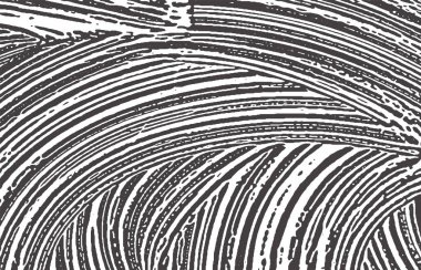 Grunge dokusu. Kederli siyah gri iz. Büyüleyici bir geçmiş. Gürültü iğrenç grunge dokusu. İlginç bir sanatsal yüzey. Vektör illüstrasyonu.