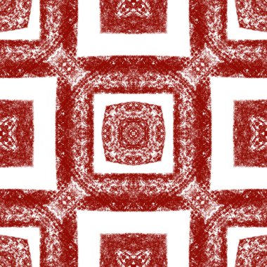 Madalyon pürüzsüz desen. Şarap kırmızısı simetrik kaleydoskop arka planı. Tekstil hazır, temiz baskı, mayo kumaş, duvar kağıdı, ambalaj. Suluboya madalyonu, pürüzsüz fayans.