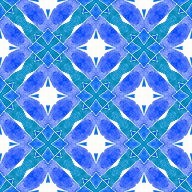 Oryantal arabesk el çizimi sınır. Mavi hoş boho şık yaz tasarımı. El yapımı Arabesk tasarımı. Tekstil hazır büyüleyici baskı, mayo kumaş, duvar kağıdı, ambalaj..