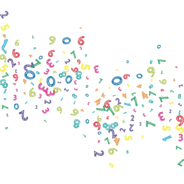 Letter Confetti Latin Alphabet Back School Background Colorful Sketch Flying — Stockfoto