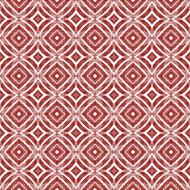 Sembol çizgileri tasarımı. Kestane rengi simetrik kaleydoskop. Tekstil hazır güzel baskı, mayo kumaş, duvar kağıdı, ambalaj. Geometrik sembol çizgileri deseni.