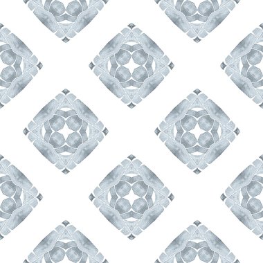 Exotic seamless pattern. Black and white admirable boho chic summer design. Textile ready interesting print, swimwear fabric, wallpaper, wrapping. Summer exotic seamless border.