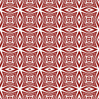 Etnik elle boyanmış desen. Kestane rengi simetrik kaleydoskop. Tekstil hazır baskı, mayo kumaş, duvar kağıdı, ambalaj. Yazlık elbise, elle boyanmış fayans..