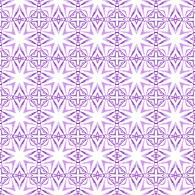 Tekstil lekesiz, mayo kumaşı, duvar kağıdı, ambalaj kağıdı. Mor büyüleyici boho şık yaz tasarımı. El çizimi yeşil mozaik pürüzsüz sınır. Mozaik pürüzsüz desen.