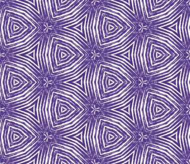 Madalyon pürüzsüz desen. Mor simetrik kaleydoskop arka planı. Suluboya madalyonu, pürüzsüz fayans. Tekstil hazır eğlenceli baskı, mayo kumaş, duvar kağıdı, ambalaj.