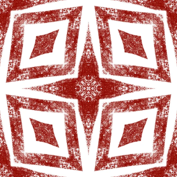 Geometric seamless pattern. Wine red symmetrical kaleidoscope background. Hand drawn geometric seamless design. Textile ready dazzling print, swimwear fabric, wallpaper, wrapping.