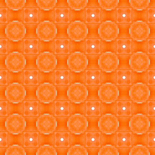 Арабеск Рисуют Вручную Оранжевый Идеально Подходит Шикарного Летнего Оформления Текстиль — стоковое фото