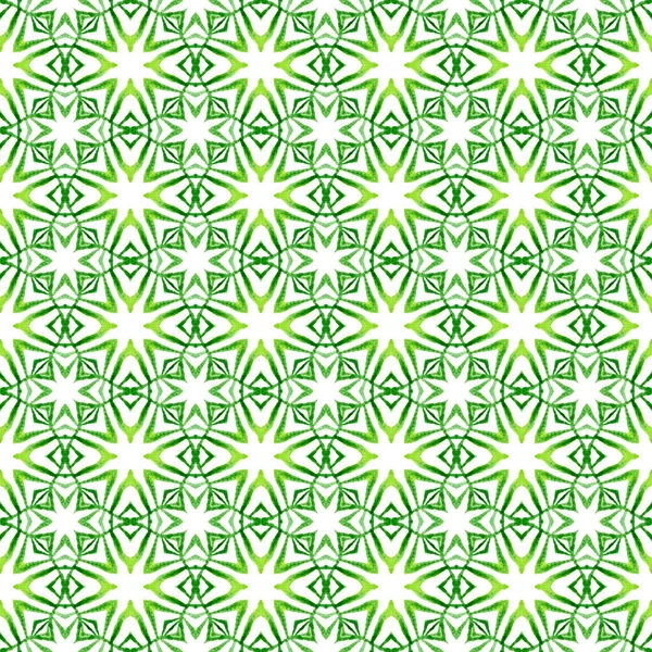 Trendig Ekologisk Grön Gräns Grön Fantastisk Boho Chic Sommar Design — Stockfoto