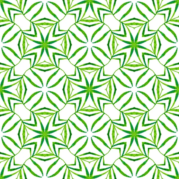 Textile Ready Fresh Print Swimwear Fabric Wallpaper Wrapping Green Ravishing — Stock Photo, Image