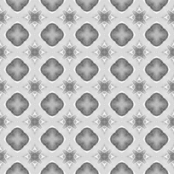 Grüner Geometrischer Chevron Aquarellrand Schwarz Weißes Extraboho Schickes Sommerdesign Textilfertiger — Stockfoto