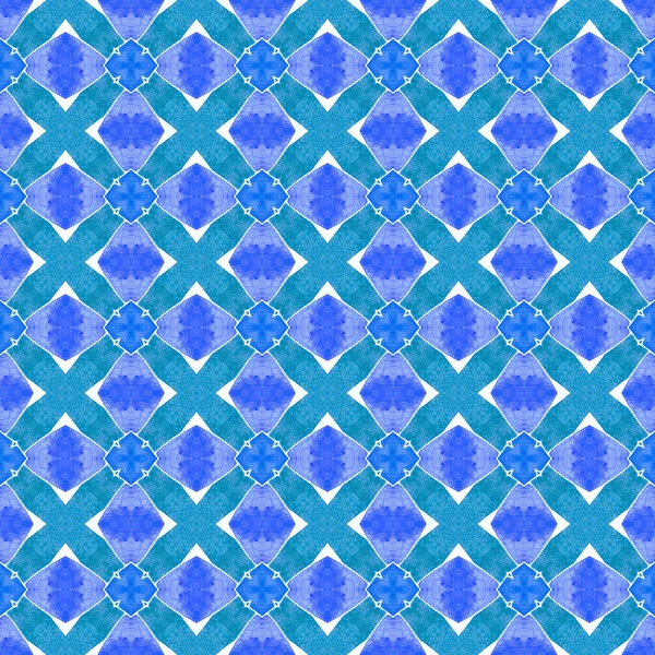 Striped hand drawn design. Blue alluring boho chic summer design. Repeating striped hand drawn border. Textile ready wondrous print, swimwear fabric, wallpaper, wrapping.