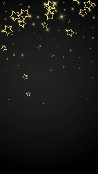 Estrellas Centelleantes Esparcidas Azar Volando Cayendo Flotando Concepto Celebración Navidad — Archivo Imágenes Vectoriales