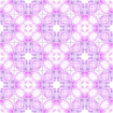 El çizimi tropikal, pürüzsüz sınır. Mor zarif boho şık yaz tasarımı. Tekstil hazır ekstatik baskı, mayo kumaş, duvar kağıdı, ambalaj. Tropik, pürüzsüz desen.