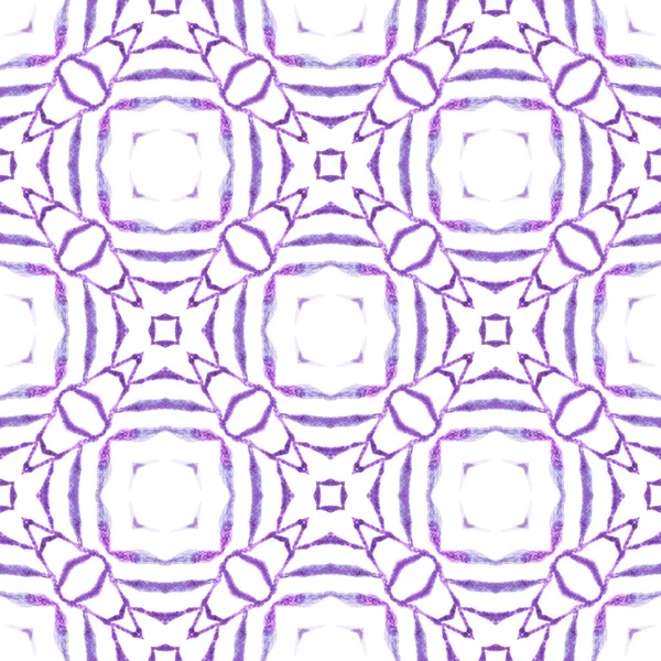 Patrón Tropical Sin Costuras Impresionante Diseño Boho Chic Verano Púrpura — Foto de Stock