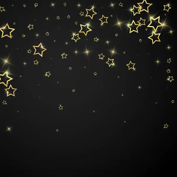 Yıldızlı Gece Masalı Geçmişi Şirin Işıltılı Parıltılar Havada Noel Ruhu — Stok Vektör