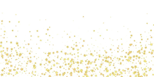Μαγική Διανυσματική Επικάλυψη Αστεριών Χρυσά Αστέρια Σκορπισμένα Γύρω Τυχαία Πέφτουν — Διανυσματικό Αρχείο