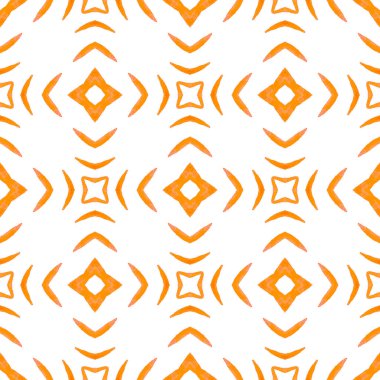 Mozaik kusursuz desen. Portakal aromalı, şık yaz tasarımı. Tekstil hazır Gerçek baskı, mayo kumaş, duvar kağıdı, ambalaj. El çizimi yeşil mozaik pürüzsüz sınır.