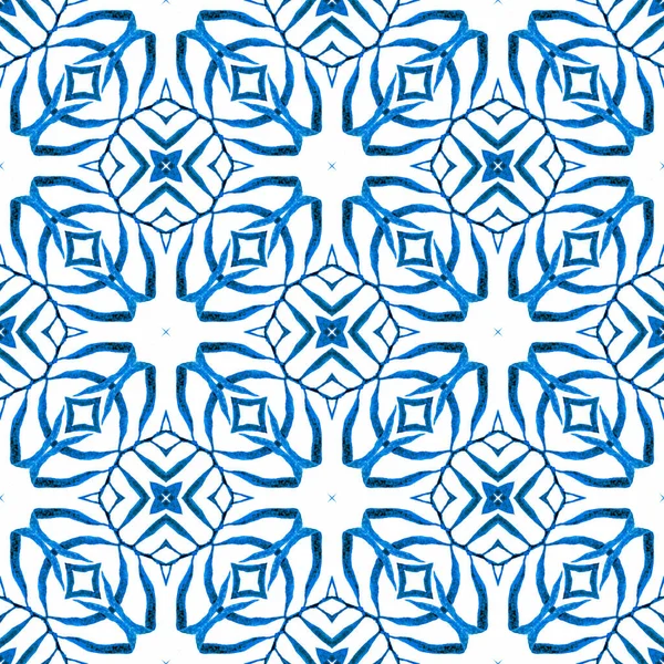 Textilfertiger Göttlicher Druck Bademodenstoff Tapeten Verpackung Blue Fair Boho Schickes — Stockfoto