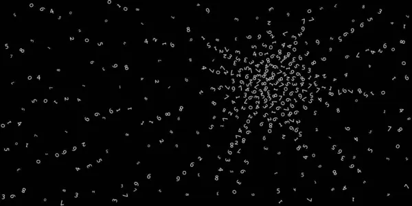 Падіння Чисел Велика Концепція Даних Двійкові Білі Випадкові Літаючі Цифри — стокове фото