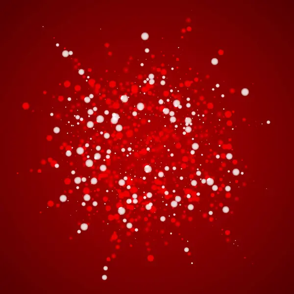 Magische Vallende Sneeuw Kerst Achtergrond Subtiele Vliegende Sneeuwvlokken Sterren Kerst — Stockvector