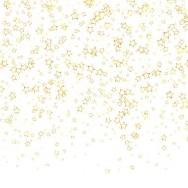 Noel ruhu. Kayan yıldızlar. Noel şablonu örtüşüyor. Beyaz arkaplanda şenlikli yıldız vektör çizimi.