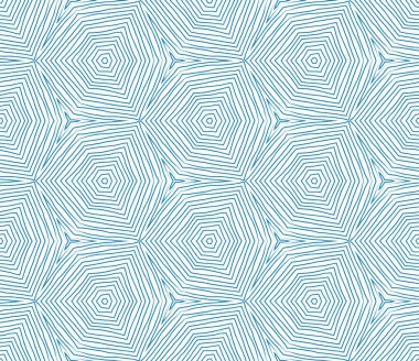 Egzotik, pürüzsüz desen. Mavi simetrik kaleydoskop. Tekstil hazır egzotik baskı, mayo kumaş, duvar kağıdı, ambalaj. Yaz mayosu, egzotik, pürüzsüz tasarım..