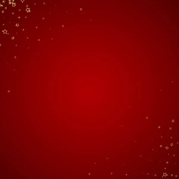 Рождественский Дух Рассеянные Падающие Звезды Праздничные Рождественские Конфетки Накладываются Шаблон — стоковый вектор