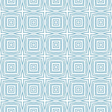 Mozaik kusursuz desen. Mavi simetrik kaleydoskop. Retro mozaik kusursuz tasarım. Tekstil hazır zarif baskı, mayo kumaş, duvar kağıdı, ambalaj..