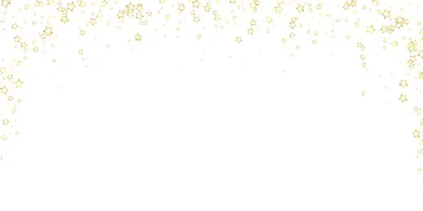 Weihnachtsstimmung Verstreute Sternschnuppen Festliche Weihnachtskonfetty Overlay Vorlage Festliche Sterne Vektor — Stockvektor