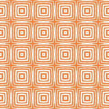 Arabesk el çizimi desen. Turuncu simetrik kaleydoskop arka planı. Oriental arabesk el çizimi tasarımı. Tekstil hazır egzotik baskı, mayo kumaş, duvar kağıdı, ambalaj..