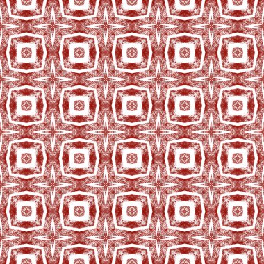 Sembol çizgileri tasarımı. Kestane rengi simetrik kaleydoskop. Geometrik simge çizgileri deseni. Tekstil hazır eşsiz baskı, mayo kumaş, duvar kağıdı, ambalaj..