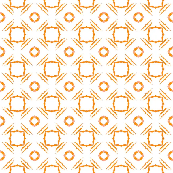 Diseño Dibujado Mano Árabe Naranja Maravilloso Diseño Boho Chic Verano — Foto de Stock